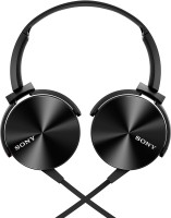 Sony MDR-XB450 Wired Headphones (Black, On the Ear)