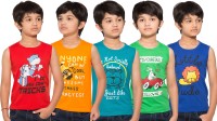 Maniac Boys Printed T Shirt(Multicolor)