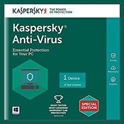 Kaspersky Anti-Virus Latest Version - 1 PC, 1 Year (CD)