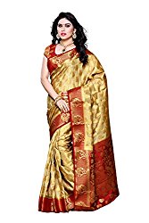 Mimosa Silk Saree - Chiku Saree Fabric @ just Rs.1614