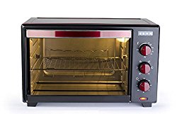 Usha OTG 3619R 19L Oven Toaster Grill (Wine & Matte Black)