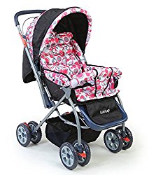 LuvLap Baby Stroller Pram Starshine Light Red