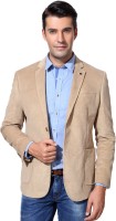 Van Heusen Solid Single Breasted Formal Men's Blazer (White)