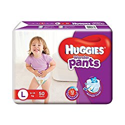 Huggies Wonder Pants Large Size Diapers (50 Count) @ Rs.524