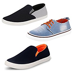 Chevit Men's Trio Casual Running Shoes (Pack of 3 , Sports Shoes & Loafers) @ Rs.799