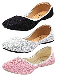 Thari Choice Woman and Girls Flat Belly shoes (Pack of 3) @ Rs.499