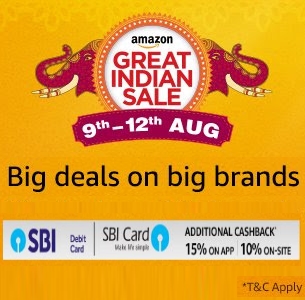 Amazon Great Indian Sale (9th - 12th August 2017)