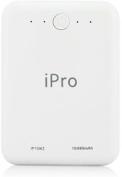 Ipro IP1042 10400 mAh Power Bank (White, Lithium-ion)