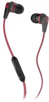 Skullcandy S2IKDY-010 Headset with Mic (Black & Red, In the Ear)