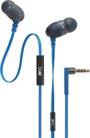 boAt BassHeads 220 Headset with Mic(Blue, In the Ear)