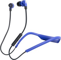 Skullcandy S2PGW-K615 Smokin' Buds Wireless Headset with Mic (Blue Black, In the Ear)