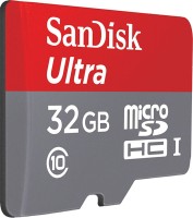 SanDisk Ultra 32 GB MicroSDHC Class 10 80 MB/s Memory Card (With Adapter)